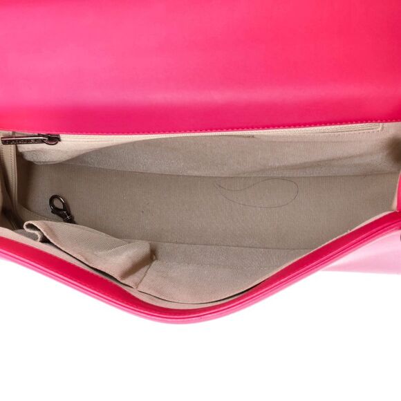 Chanel Boy Flap Bag Quilted Lambskin Large Pink - Picture 6 of 8